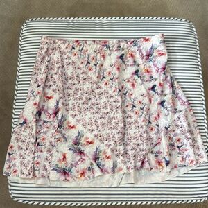 Denise Cronwall women’s tennis skirt in pink floral print